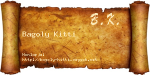 Bagoly Kitti névjegykártya